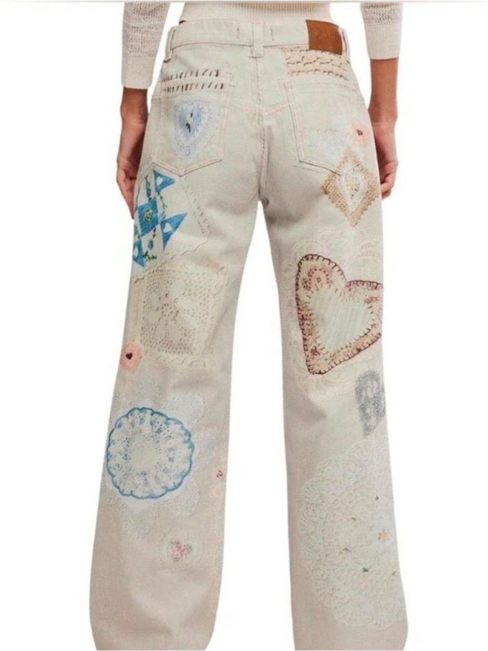 Free People Tinsley Printed Straight-Leg Jeans - Picture 2 of 9